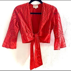 ‼️‼️SOLD‼️‼️ Beach Riot Crop Embroidered crop top